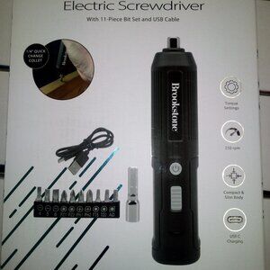 Black Rechargeable Electronic Screwdriver